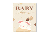 Minimalist Baby Shower Card, a Templates & Theme by studiogstock (Thumbnail 2 of 3)