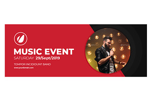 Music Event Animated Facebook Cover, a Templates & Theme by Nisha Droch