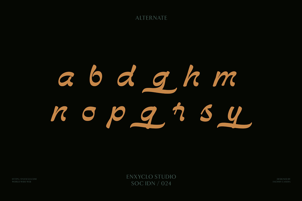 NCL Bendstag - Modern Script, a Script Font by Enxyclo Studio (Photo 13 of 16)