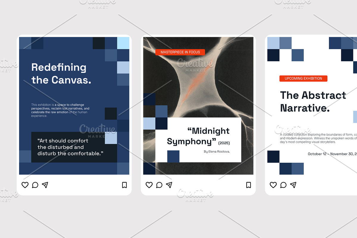 Art Exhibition - Instagram Post, a Social Media Template by Izdihaar_Studio (Photo 3 of 4)