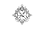 Ornamental Compass Rose SVG Bundle, an Illustration by Gaye Art (Thumbnail 9 of 31)