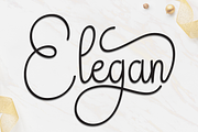 Elegan | Script Font, a Handwritten Font by Scratchones (Thumbnail 1 of 9)