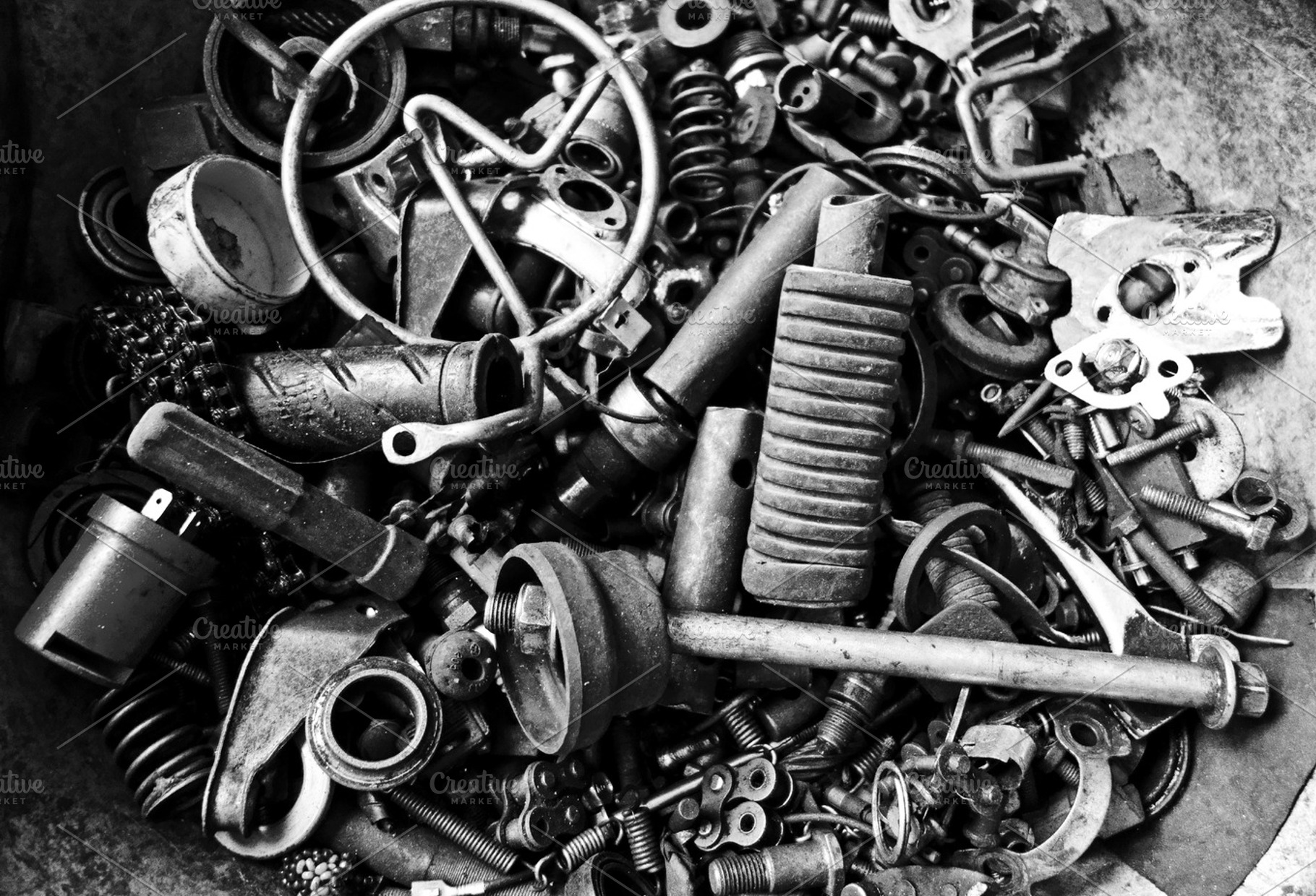 Tools of the trade featuring tools, black and white, and shop