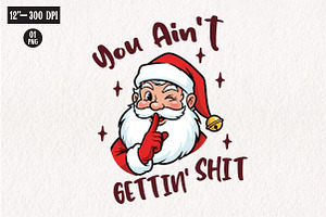 Funny Christmas Sarcastic Santa Png, an Illustration by CreationArt