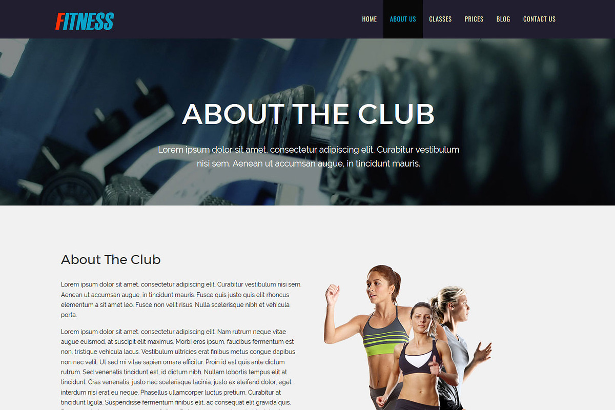 Fitness Plus HTML Template, a Bootstrap Template by VALIASOLUTION SHOP (Photo 3 of 4)