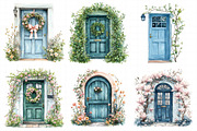 Watercolor Spring Door Clipart, an Illustration by Daily.Designs (Thumbnail 7 of 7)