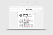 Resume/CV Template | Word & InDesign, a Resume Template by HiveArts (Thumbnail 6 of 6)