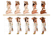 Summer Girls 8 clipart, a Person Illustration by Parinaz Wadia Design (Thumbnail 4 of 9)