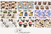 80 dog seamless pattern, a Pattern Graphic by Poppy Lane Studio (Thumbnail 2 of 11)