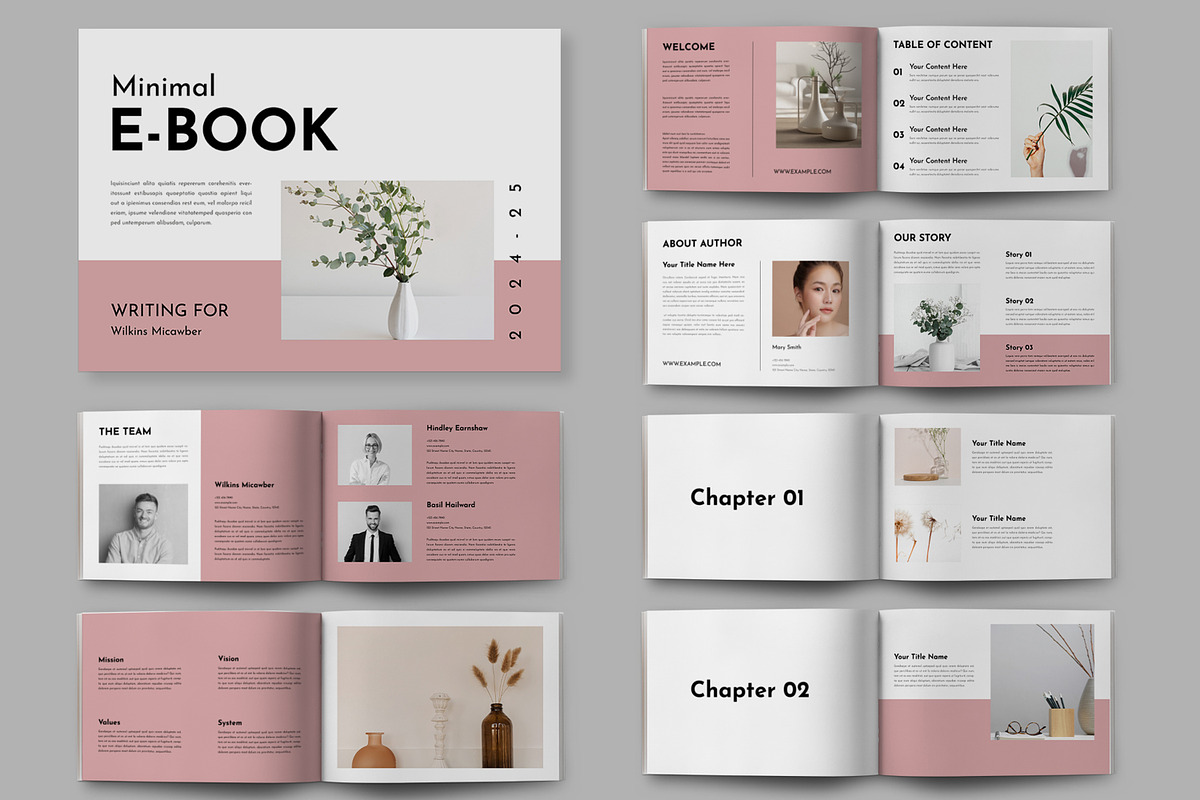 Minimal EBook Template Layout, a Magazine Template by ContestDesign (Photo 1 of 5)