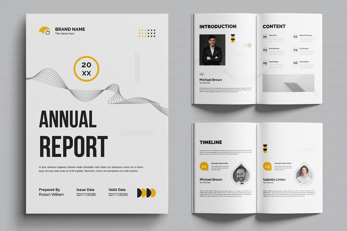 Annual Report Design Template, a Brochure Template by MightyDesign (Photo 1 of 6)