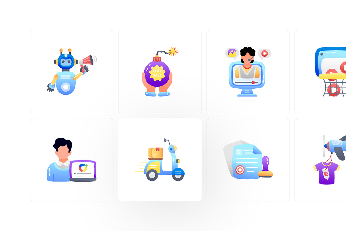 Marketing icons, a Duotone Icon by Prosymbols (Photo 8 of 10)