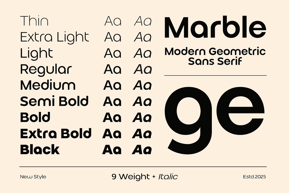 Marble - Logo Font, a Sans Serif Font by Umitype (Photo 8 of 16)