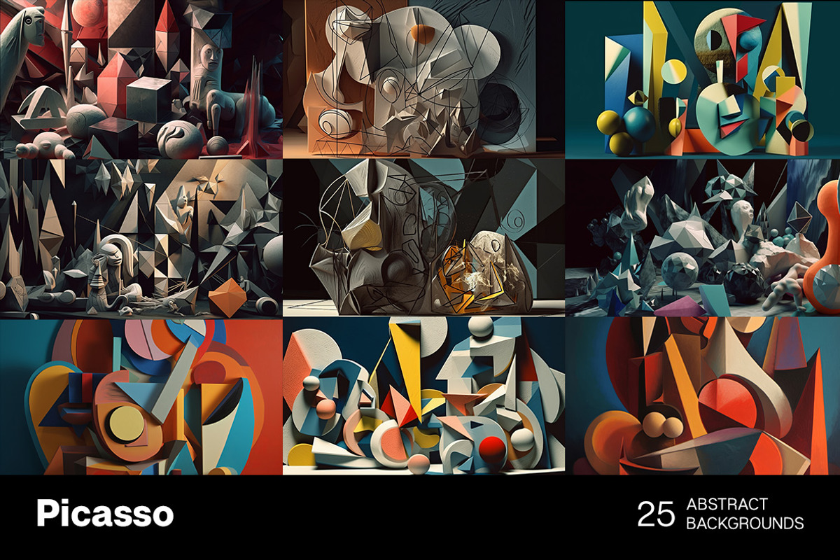 Picasso Backgrounds, a Background Graphic by Handmadefont
