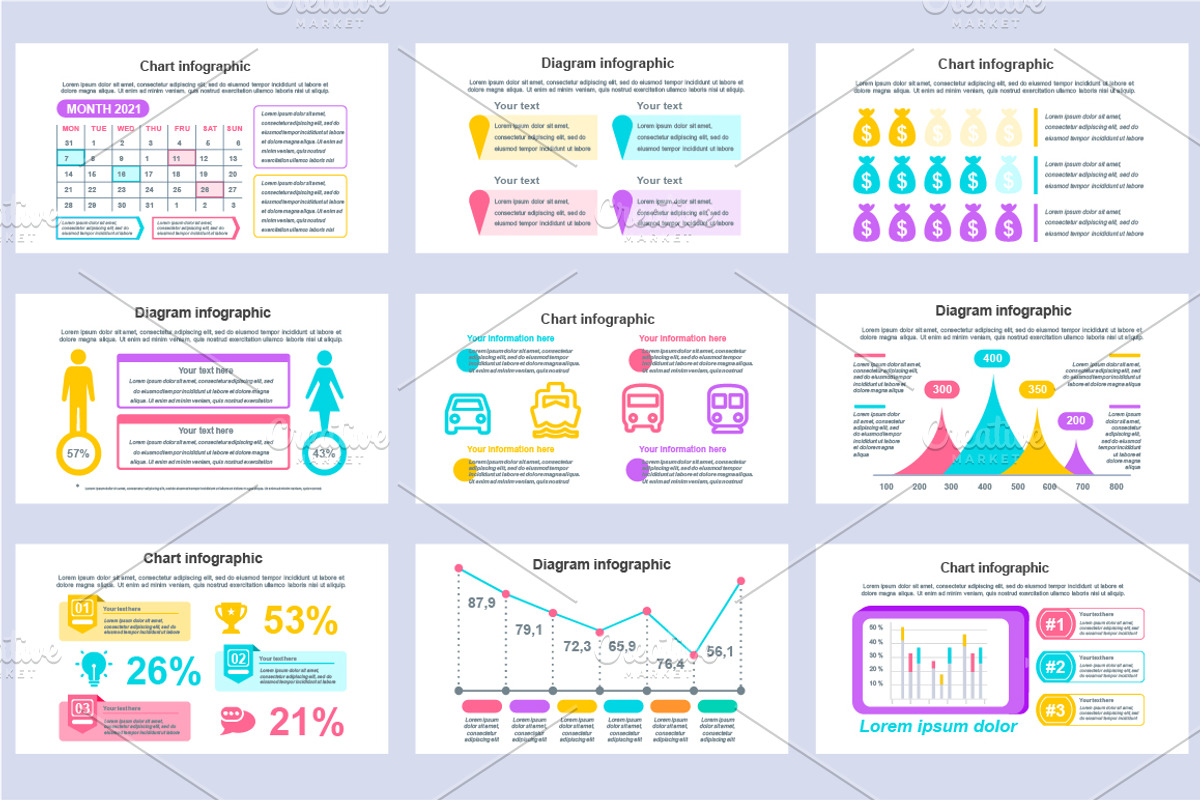 Financial Infographics Powerpoint, a Presentation Template by alexdndz
