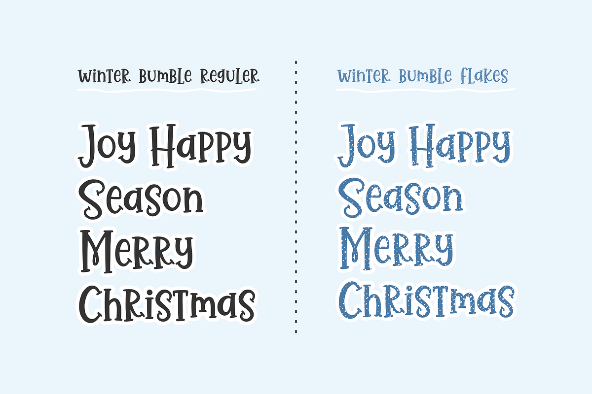 Winter Bumble A Christmas Font, a Font by Allouse Studio (Photo 5 of 10)