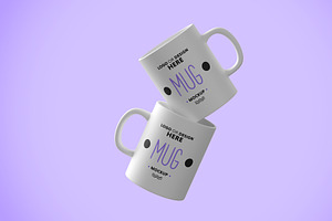 White Ceramic Mug Mock-up