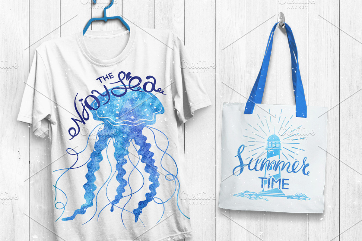 Ocean is calling: nautical clipart, an Animal Illustration by harmonia_green_art (Photo 8 of 9)