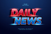 Text Effect Daily News, a Layer Style Add-On by Navy Graphic (Thumbnail 1 of 2)