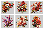 Watercolor Spring Floral Clipart, an Illustration by Black Bird Studio (Thumbnail 5 of 5)