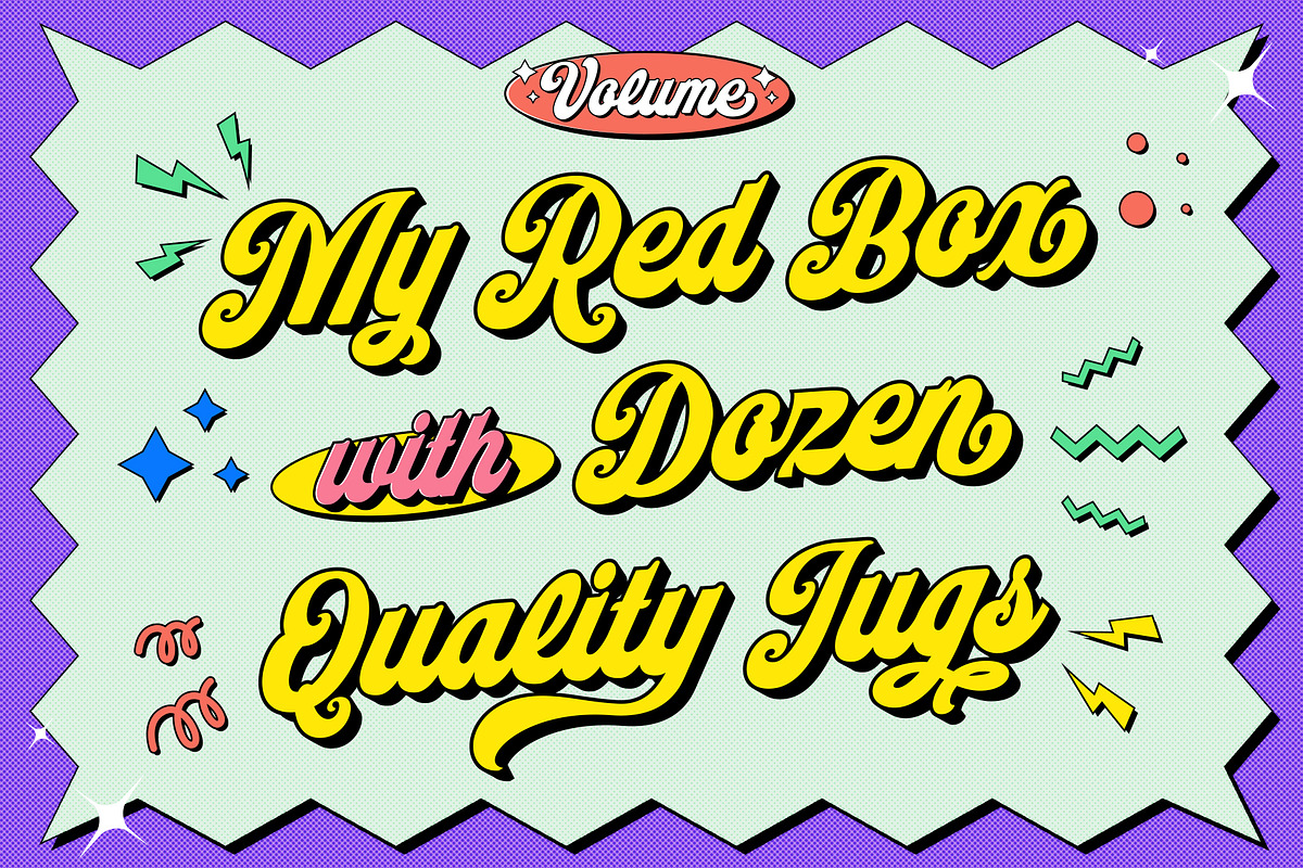 Sundries Bold Script with Extruded, a Script Font by Angin Studio (Photo 16 of 18)