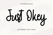 Just Okey - Handwritten Font, a Handwritten Font by alifryanzulfikar (Thumbnail 1 of 8)