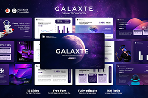 Galaxte - Ai Technology PowerPoint, a Presentation Template by QR Design Studio