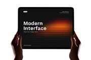 Modern Tablet Screen Mockup, an iPad Mockup by graphypix (Thumbnail 1 of 4)