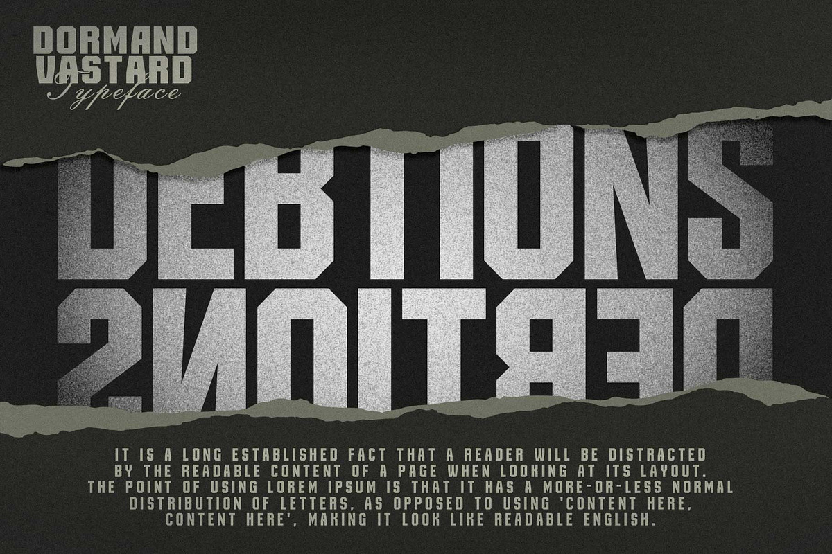 Dormand Vastard, a Sans Serif Font by senzana (Photo 6 of 9)