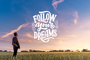 Dreams Lettering Quotes, a Decorative Illustration by Artlana (Thumbnail 3 of 3)