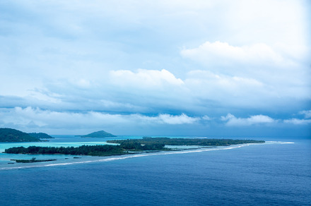 Aerial View of Bora Bora Island in French Polynesia, a Nature Photo by GoodGoods