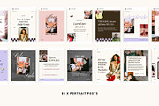 Josie Social Media Templates, a Social Media Template by Big Cat Creative (Thumbnail 4 of 6)