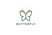 Butterfly Minimal Logo, a Branding & Logo Template by Logocreative (Thumbnail 1 of 2)