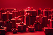 86 Gift boxes with ribbons and bows, a Holiday Photo by Handmadefont (Thumbnail 79 of 90)