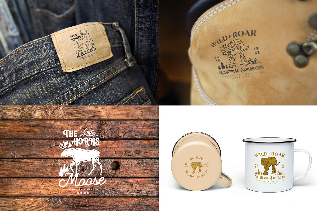 Animal Vintage Badges - Hand Drawn, a Branding & Logo Template by uyo66 (Photo 9 of 9)