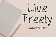 Live Freely Handwriting Font, a Handwritten Font by Ruddean2109 (Thumbnail 1 of 10)