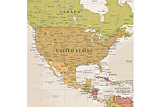 Vector World Map - Large&Detailed, a Decorative Illustration by PorcuPen Works (Thumbnail 3 of 9)