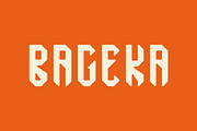 Bageka -Bold and Sharp font, a Sans Serif Font by 3ab2ou (Thumbnail 1 of 3)