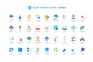 Tech innovation technology icons, a Technology Illustration by Lemberg Vector