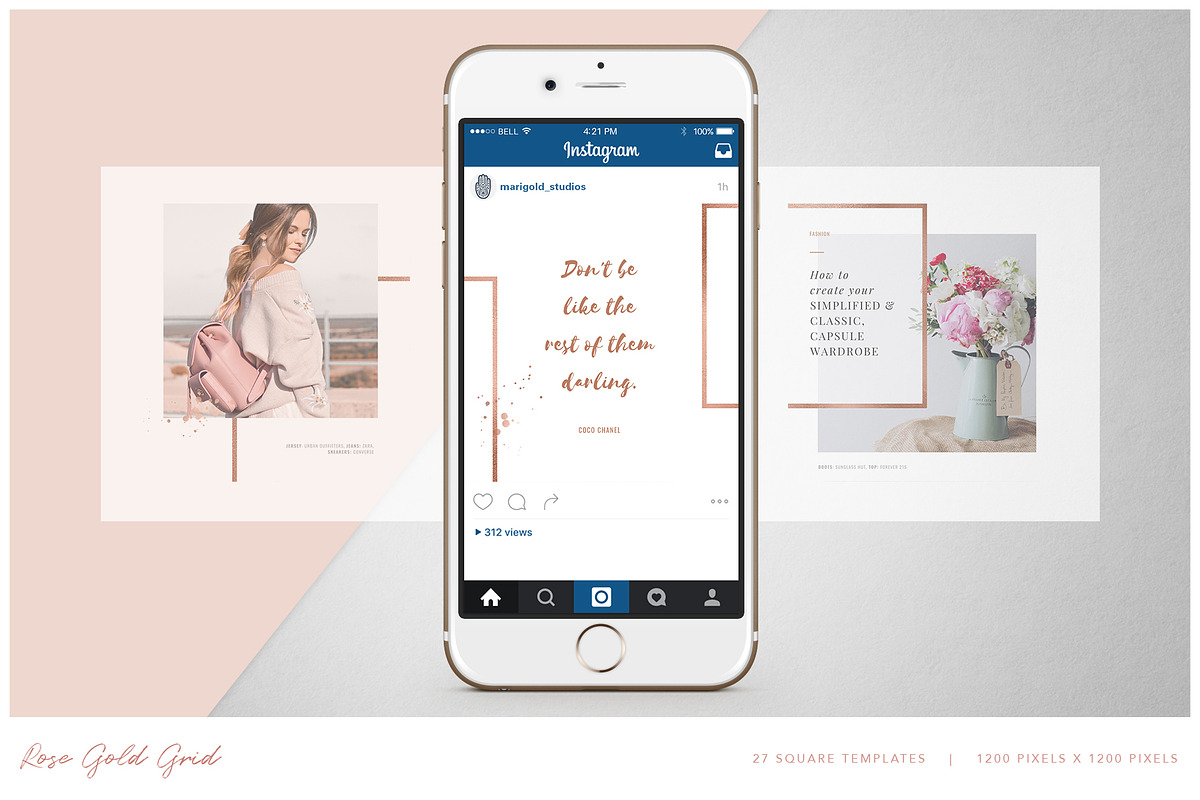 THE GRID | Canva & PPT, a Social Media Template by Marigold Studios (Photo 7 of 14)