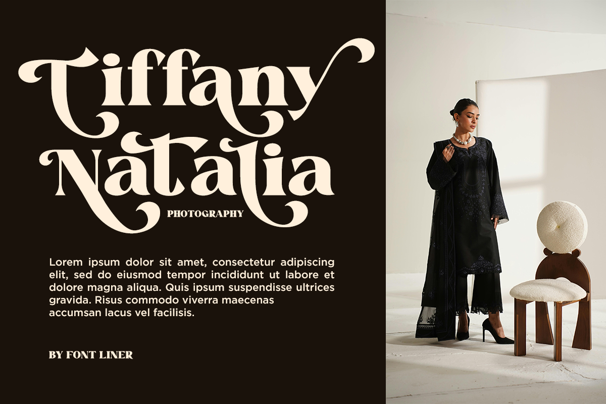 Melika - Modern Serif Font, a Serif Font by Font Liner (Photo 4 of 13)
