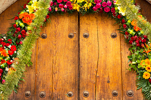 Floral Archway With Copy Space, a Background Photo by THP Creative