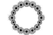 Floral Heart Circle WreathBlack Set, a Seasonal Illustration by Designer_Momina (Thumbnail 17 of 18)