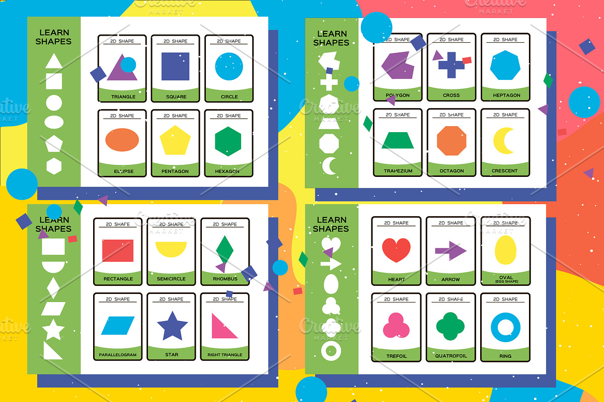 SHAPES BUSY BOOK. 28 Worksheets, an Object Graphic by Masherdraws (Photo 2 of 7)