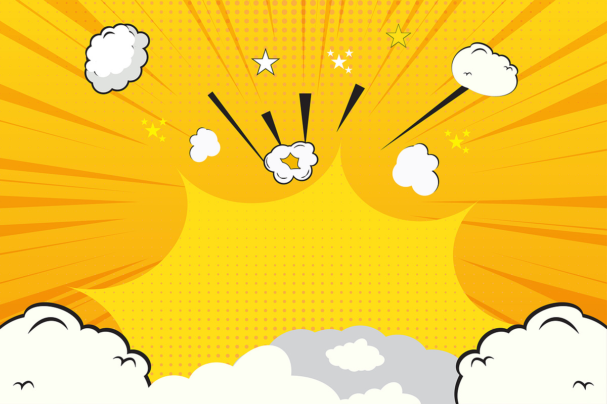48 Vector Comic Background Bundle, a Background Graphic by MRI STUDIO (Photo 9 of 18)