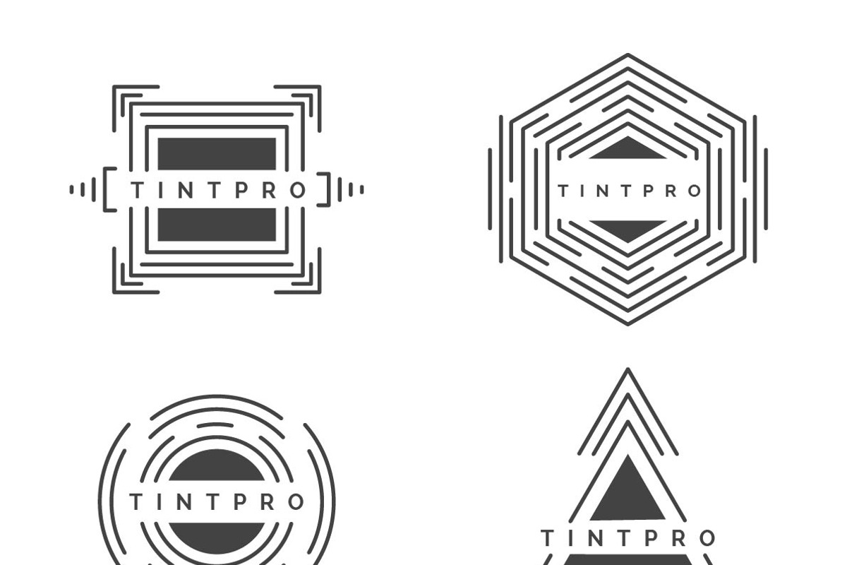 Geometric Line Logo Pack, a Branding & Logo Template by The Tint Pro (Photo 1 of 2)