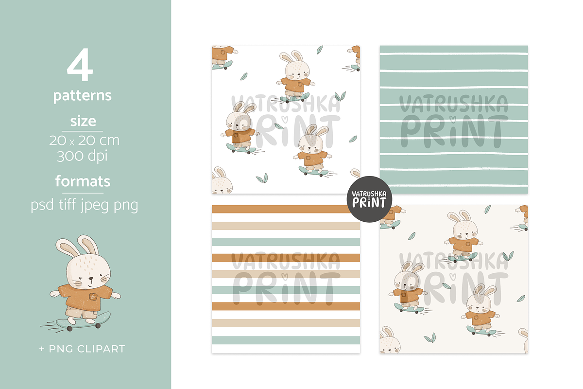 Seamless patterns for fabric, a Pattern Graphic by vatrushkaprint_store (Photo 2 of 4)