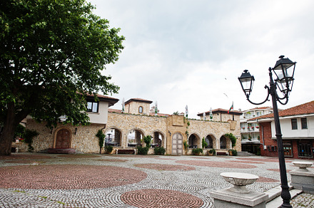 Street in the old town of Nesebar, Bulgaria., an Architecture Photo by AS photostudio