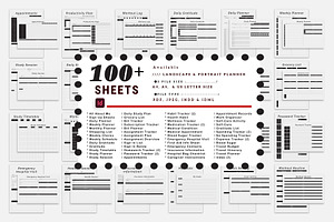 Portrait & Landscape Planner, a Stationery Template by MNT-Creator