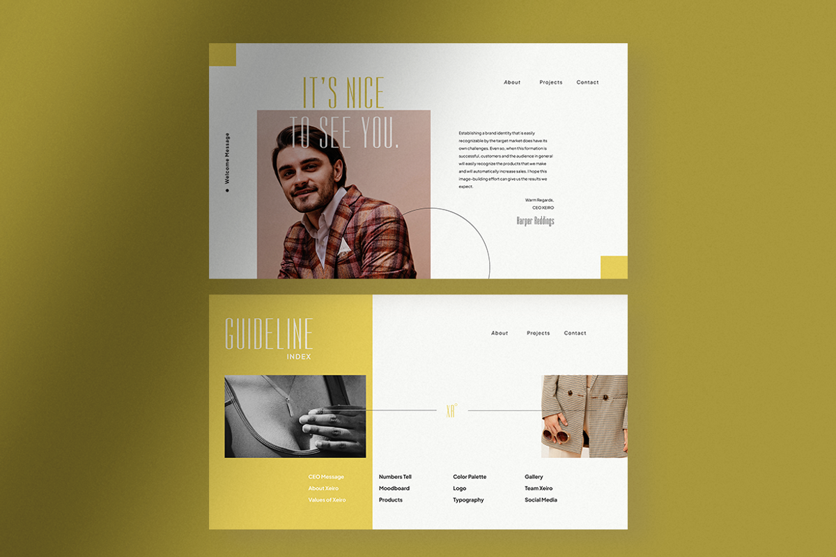 Xeiro - Brand Guideline InDesign, a Presentation Template by peterdraw (Photo 6 of 10)
